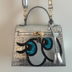 Play No More "Shy Girl" Silver Handbag from Korea